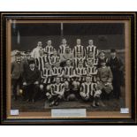 Notts County: A framed and glazed Notts County team photograph, 1914, frame 43cm x 37cm approx.,