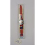 A Swatch watch,