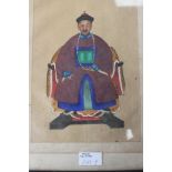 A pair of watercolours, depicting deity figures,
