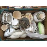 A collection of Sheridan china wares, a Grafton china tea service,