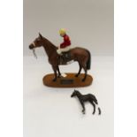 J Beswick horse and jockey,