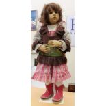 Gotz doll 26" tall approx with stand