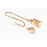 A 9ct rose gold heart locket pendant, foliate engraving, total gross weight approx 3.
