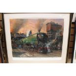 Railway interest. Three signed Terence Cuneo prints, some limited edition.
