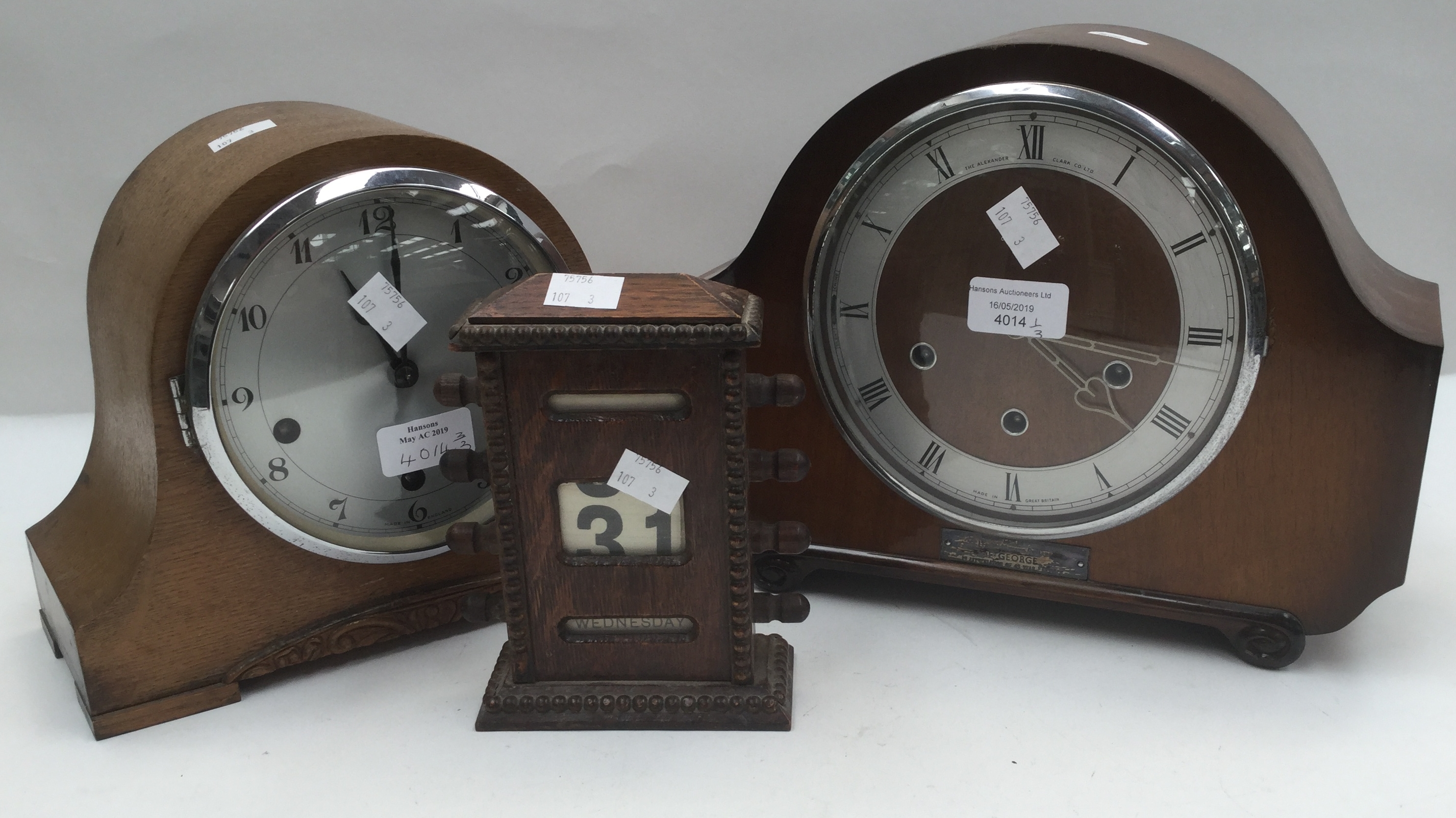 Two 1930/40's mantle clocks,