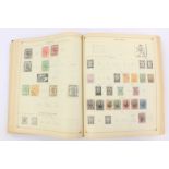 International junior postage stamp album of world stamps, early issues,