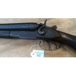 12 Bore Belgian Side by Side Shotgun. Serial number 39777. 28 inch barrels. Double trigger.