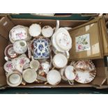 A collection of assorted ceramics, including Royal Crown Derby "Derby Posies", Olde Avesbury,