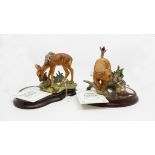 1988 Franklin Mint Natures Mirror, by Susan C Eaton, together with Forest Friends 1989,