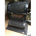 Early 20th Century French small gas fire with surround