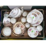 Early 20th Century Royal Crown Derby Duesbury pattern tea set along with Royal Crown Derby Posies