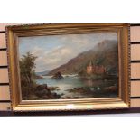 19th Century Scottish School, oil on canvas, Kilchurn Castle, Loch Awe, Highlands.