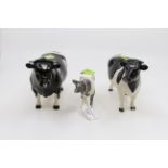 J Beswick Friesian bull, and grey calf Condition: Bull: no obvious signs of damage or restoration.
