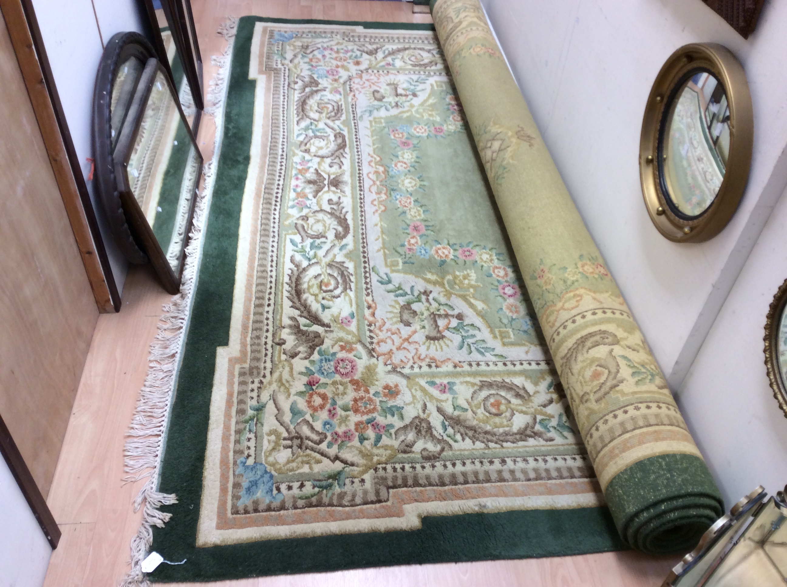 A Chinese hand knotted large size woollen rug, - Image 2 of 3