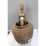 Wooden African lady, Tribal interest,