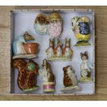 Eight Beswick Beatrix Potter figurines including Tommy Brock,