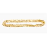 An 18ct gold figaro link chain, stamped 750, length approx 20'', weight 24.