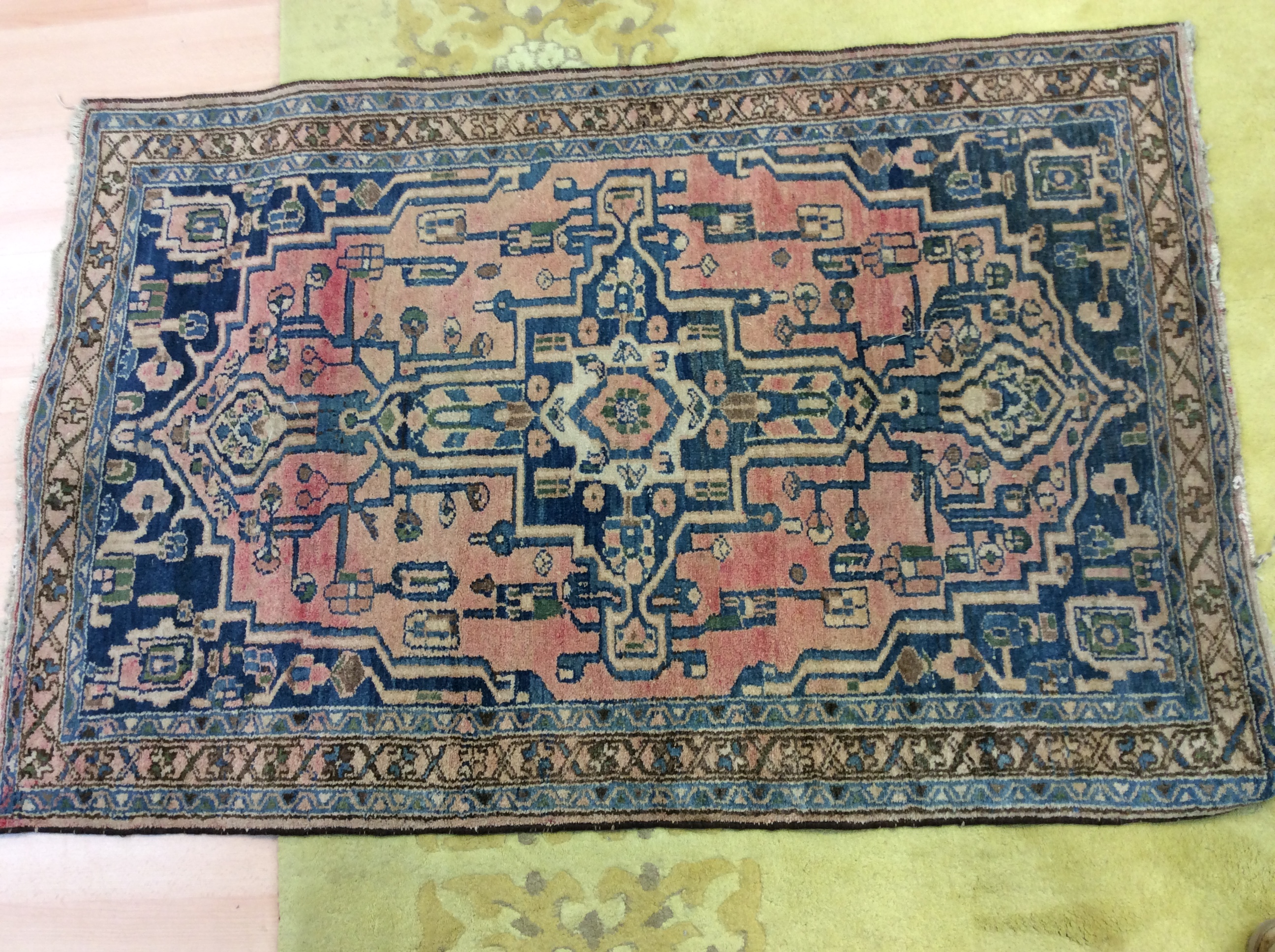 A collection of various woollen rugs, including one possibly Persian, - Image 2 of 4