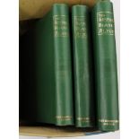 Three Simplex green cloth albums,