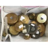 Box of various brass weights