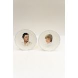 Pair of Royal Albert plates (boxed) of Prince Charles and Princess Diana