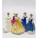 Five Royal Doulton figures