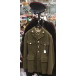 British Army No 2 Dress Uniform with Staffordshire Regiment buttons and insignia (one collar dog