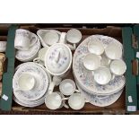 Wedgwood Angela teaset along with Royal Albert Old Country Roses teaset including teapot and cake