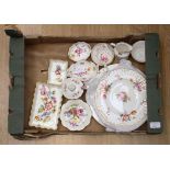 A collection of Royal Crown Derby 'Derby Posies' to include milk jug, sugar with lid and spoon,