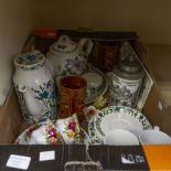 Assorted ceramics including Midwinter coffee set, Royal Albert, Portmeirion teapot, plates etc,