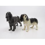 1970's Goebel setter dog with a Beswick style spaniel