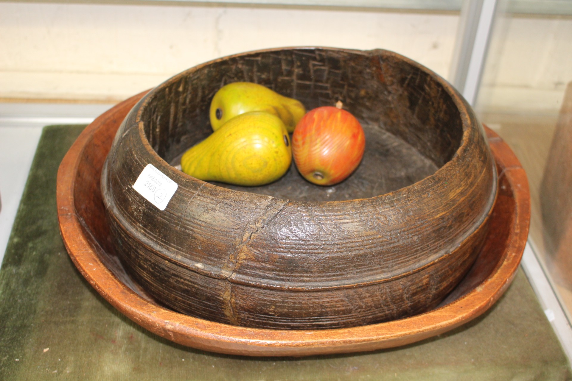 A hand carved bowl plus another (2)