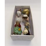 Nine Beswick Beatrix Potter figurines (A/F) including Timmy Tiptoes and Mrs Tiggy Winkle