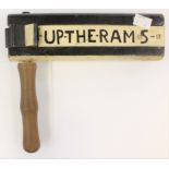 'Up the Rams' football rattle