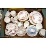 A collection of Royal Crown Derby porcelain (64) to include Derby Posies teaset including side