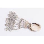 Set of six 830 silver coffee/tea spoons