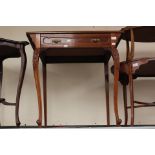 Edwardian ladies writing desk, light mahogany,