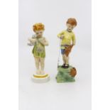 Royal Worcester figures: Wednesday's Child Knows Little Woe,