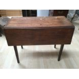 A George III mahogany Pembroke table, fitted with two drawers,