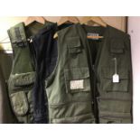 Three Fishermans/Shooters Waistcoats by "Viper", "Highlander" and "Regatta".