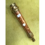 Fire Brigade Copper and Brass Fire Hose Nozzle. 46cm in length.