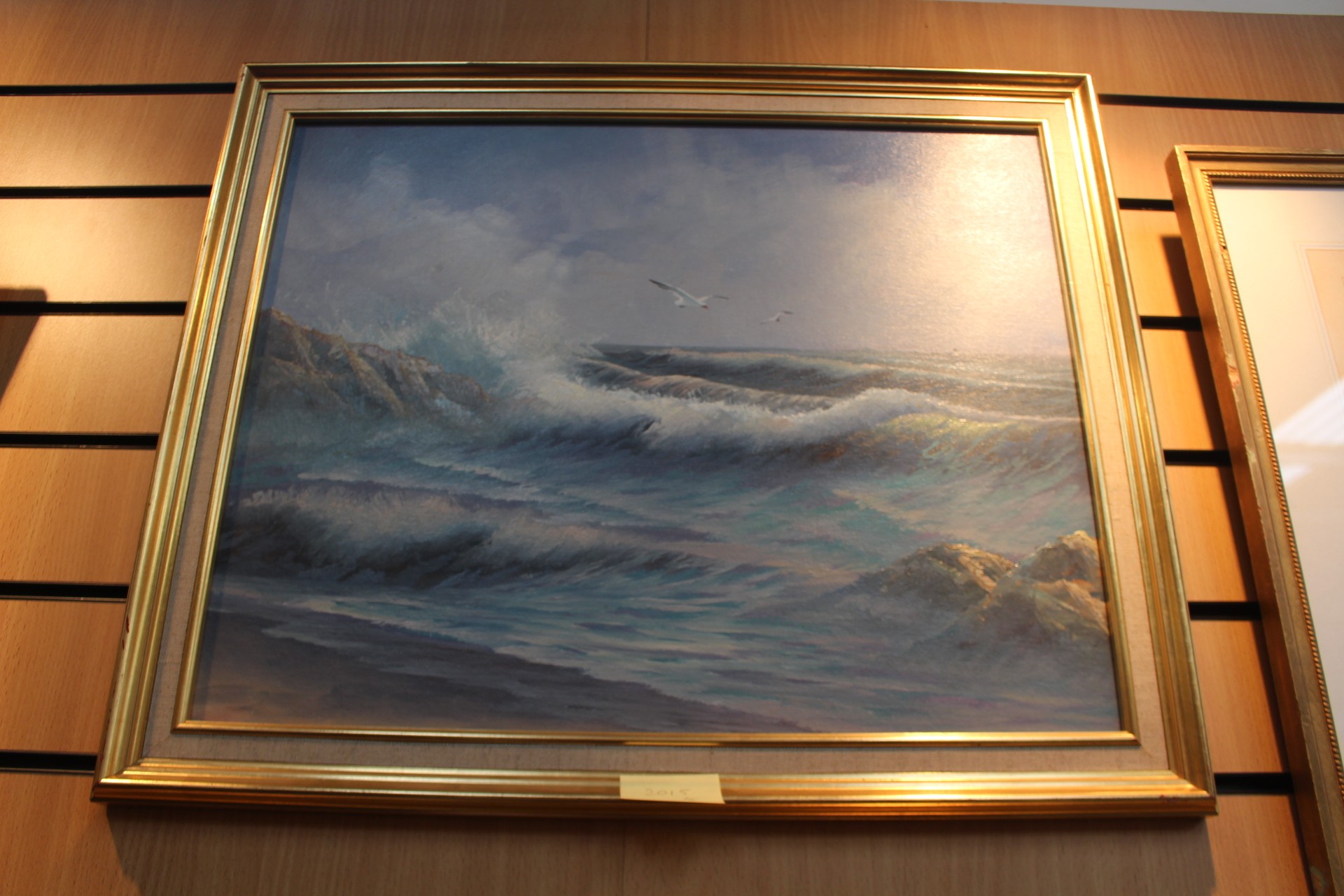 Two seascape oils on board, - Image 2 of 2