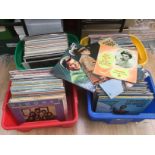 A large collection of records, LP's including rock and pop,