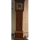 An 18th Century and later pine cased longcase clock, the dial inscribed "G" Routleigh, Launceston,