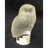 A Lalique figure of an owl,