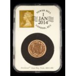 Date stamped Sovereign 1/1/2014 cased,