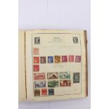 Viceroy stamp album (red cloth) A-Z older issues,