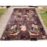 An Persian Afghan hand knotted woollen rug, early 20th Century,