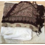 Victorian shawl and cotton nightdress