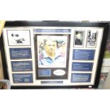 Sir Bobby Robson cased display and signed photo holding the FA Cup (2)